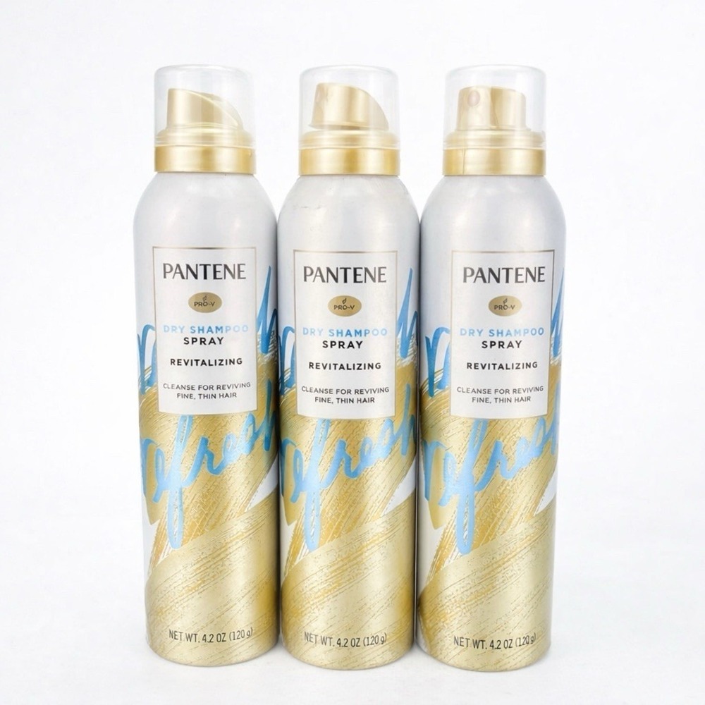 Pantene Dry Shampoo Spray Revitalizing Fine Thin Hair 4.2 oz/ 3 bottles /12.6 oz